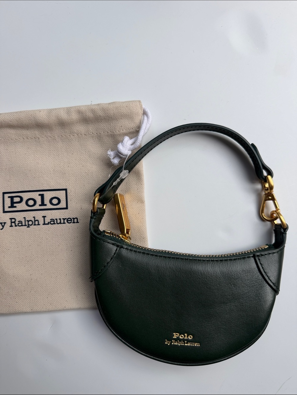 Polo Ralph Lauren Polo ID Leather Card Case in Green